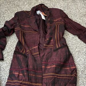 Bosca Burgundy and Orange Garment